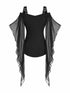 Halloween Gothic Buckle Strap Sheer Mesh Top - product image 6