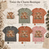 Highland Cow Floral Garden Graphic T-Shirt – Comfort Colors 1717 – available color options