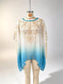 Plus Size Gradient Batwing Sleeve Flowy Blouse - product photo 3