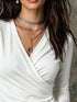 Plus Size Surplice Ruched Long Sleeve Top - product image 2
