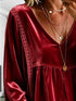 Plus Size Velvet Lace Detail V-Neck Blouse - product image 18