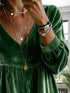 Plus Size Velvet Lace Detail V-Neck Blouse - product image 20