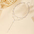 Silver Double Layer Pearl Y Necklace