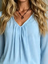 V-Neck Flounce Sleeve Blouse - product image 11