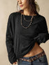 Women's Exposed Seam Two-Way Button-Up Shirt - product photo 4