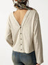 Women's Exposed Seam Two-Way Button-Up Shirt - product photo 9