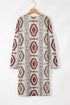 Women's Geometric Open-Front Longline Cover-Up - product photo 4