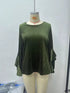 Women's Velvet Ruffle Sleeve Round-Neck Top - product photo 2