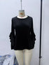 Women's Velvet Ruffle Sleeve Round-Neck Top - product photo 5