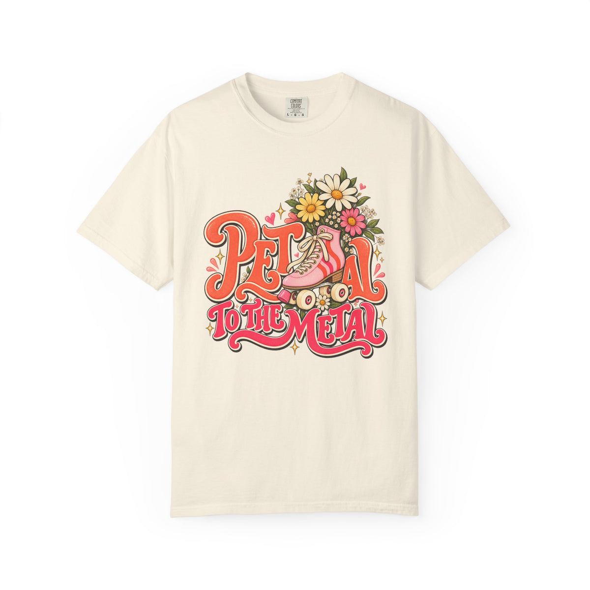 Petal to the Metal Roller Skate Graphic Tee — Comfort Colors®