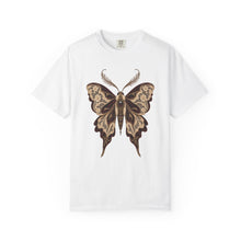 Antique Lace Moth Graphic Tee — Burgundy Edit