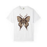 Antique Lace Moth Graphic Tee — Burgundy Edit
