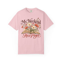 My Weekend Has Pages Floral Book Tee | Comfort Colors®