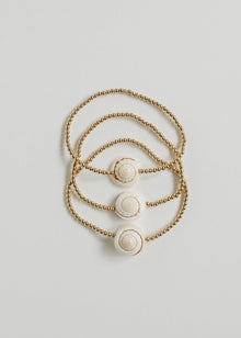 CanyonLeaf 14K Gold-Filled Conch Shell Bracelet or Anklet