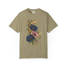 Moonlit Botanical Crescent Floral Moon Tee | Comfort Colors®