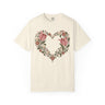 Folk Art Tulip Heart Floral Graphic Tee | Comfort Colors®