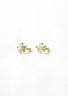 Wimsico Bow Huggie Earrings — Gold or Silver