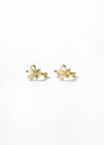 Wimsico Bow Huggie Earrings — Gold or Silver