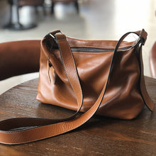 RockCow T21021 Full-Grain Leather Crossbody Bag