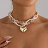 Beaded Charm Necklaces | Heart & Layered Styles