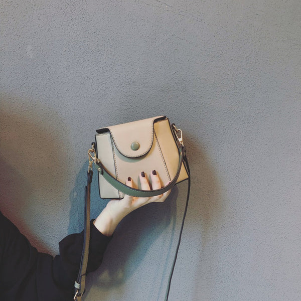 Mini Top Handle Crossbody Bucket Bag