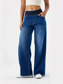 Women’s High-Waisted Pull-On Stretch Denim Jeans