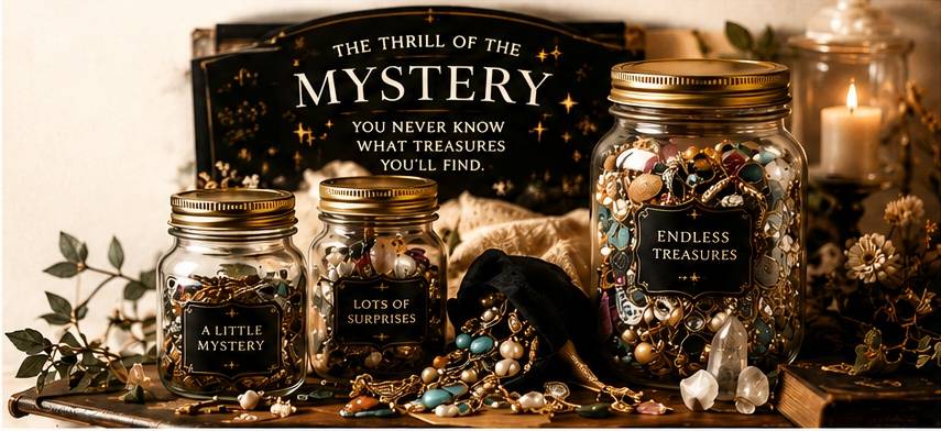 Curated Vintage Mystery Jars with Endless Treasures